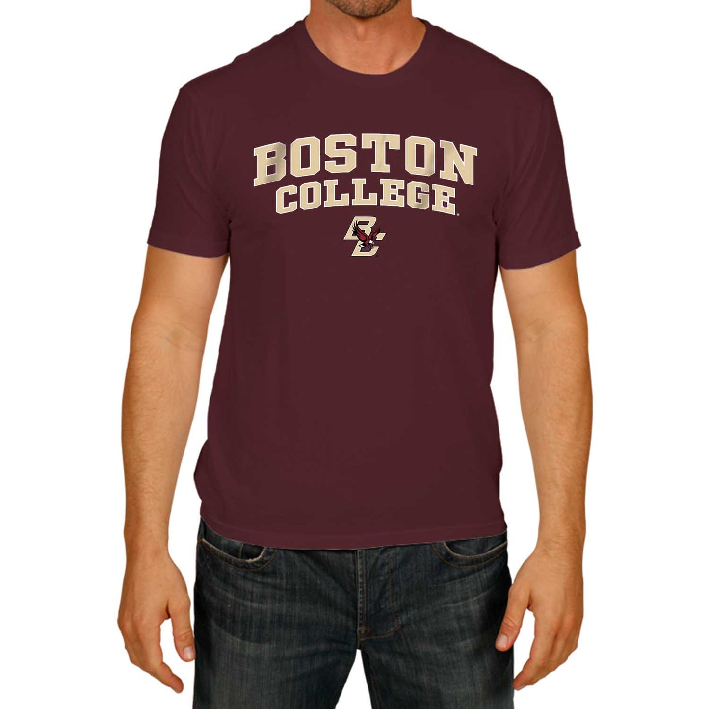 Boston College Eagles  Adult Arch & Logo Game Day T-Shirt - Maroon