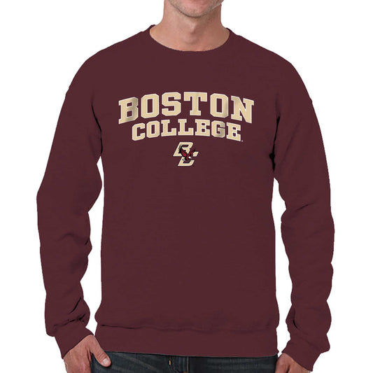 Boston College Eagles  Adult Arch & Logo Gameday Crewneck Sweatshirt - Maroon