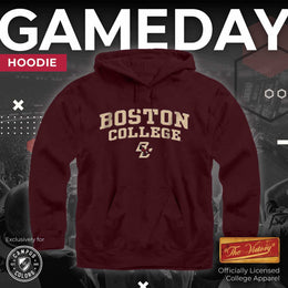 Boston College Eagles Adult Arch & Logo Soft Style Gameday Hooded Sweatshirt - Maroon
