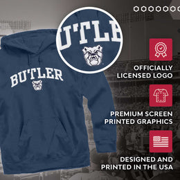 Butler Bulldogs Adult Arch & Logo Soft Style Gameday Hooded Sweatshirt - Navy