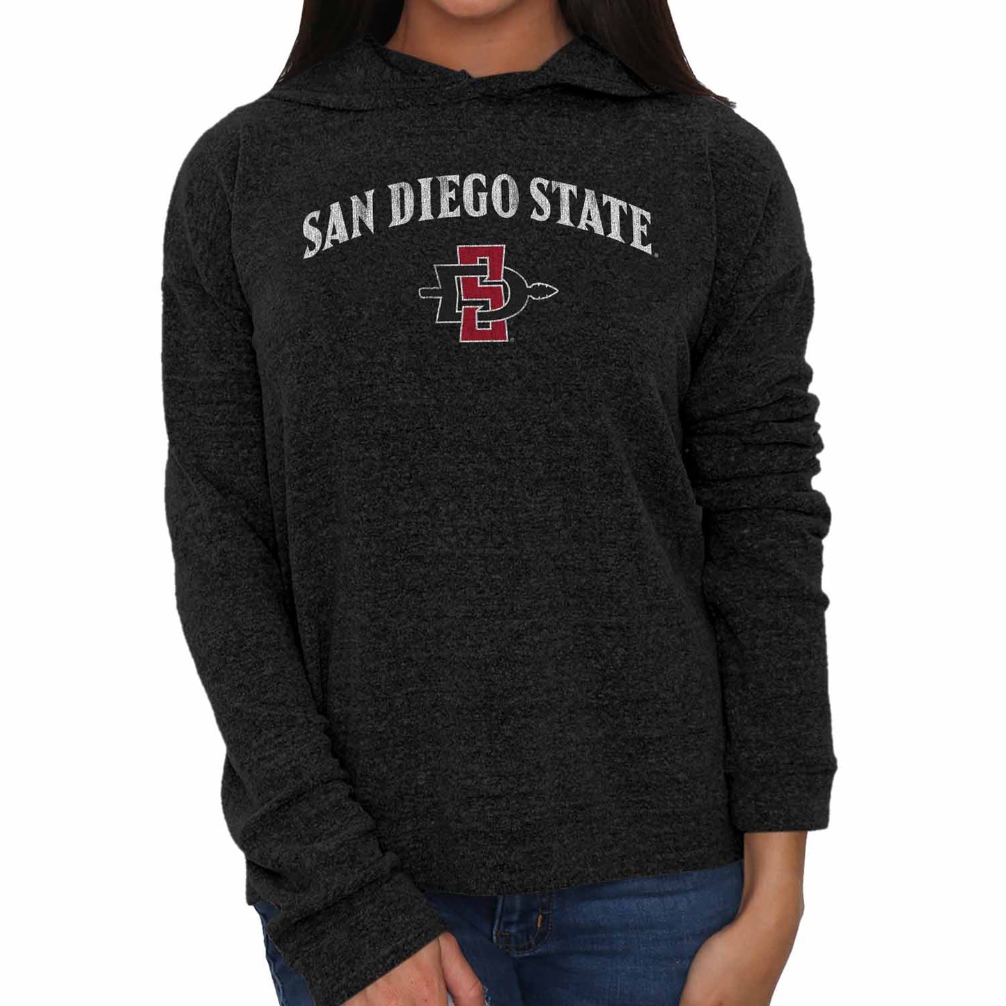 San Diego State Aztecs NCAA University Women's Hoodie  - Black