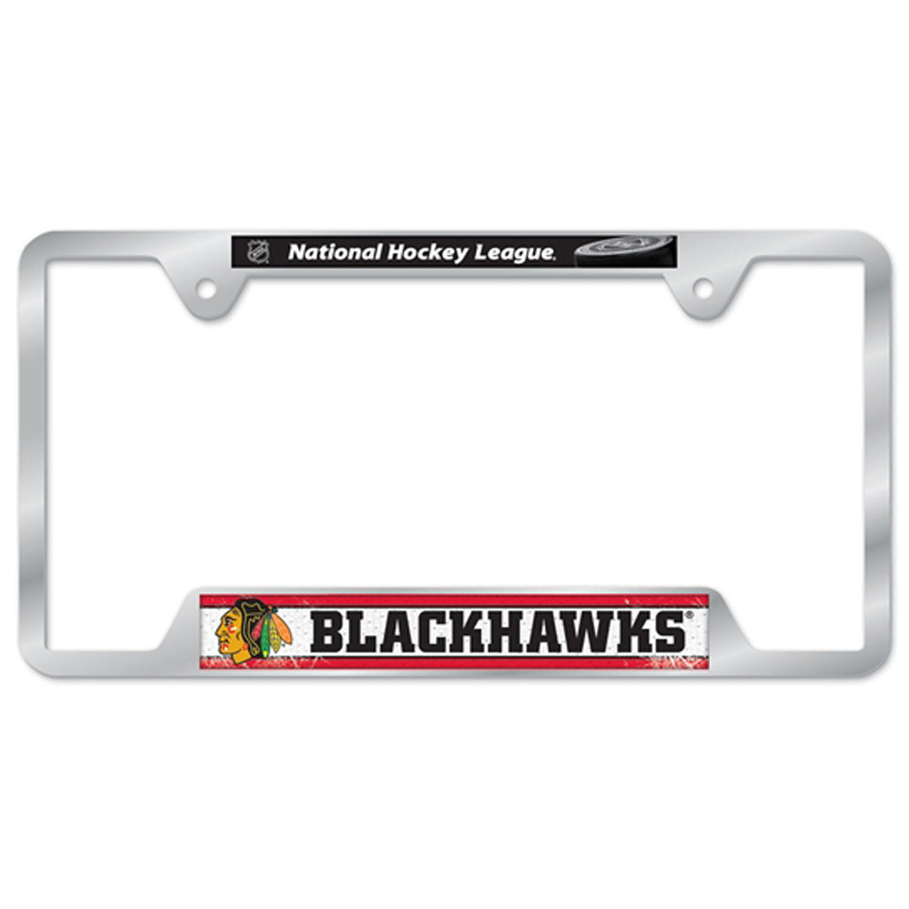 Chicago Blackhawks  Metal License Plate Frame - Team Color