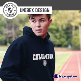 Columbia Lions Champion Adult Tackle Twill Hooded Sweatshirt - Navy