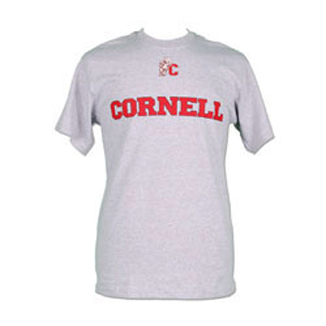 Cornell Big Red  Icon and Arch Short Sleeve T-shirt - Gray