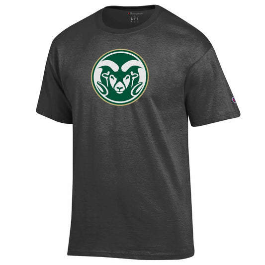 Colorado State Rams Champion Adult NCAA Soft Style Mascot Tagless T-Shirt - Charcoal