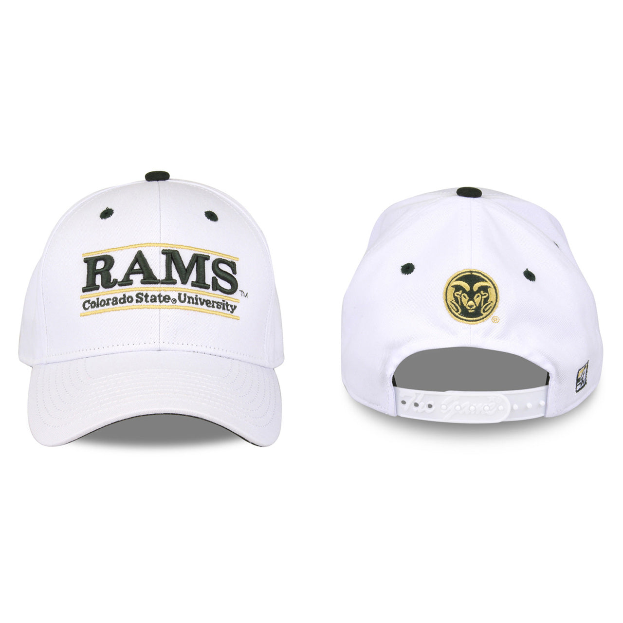 Colorado State Rams  Adult Gameday Bar Adjustable Hat - White