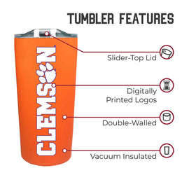 Clemson Tigers NCAA Stainless Steel Tumbler perfect for Gameday - Orange