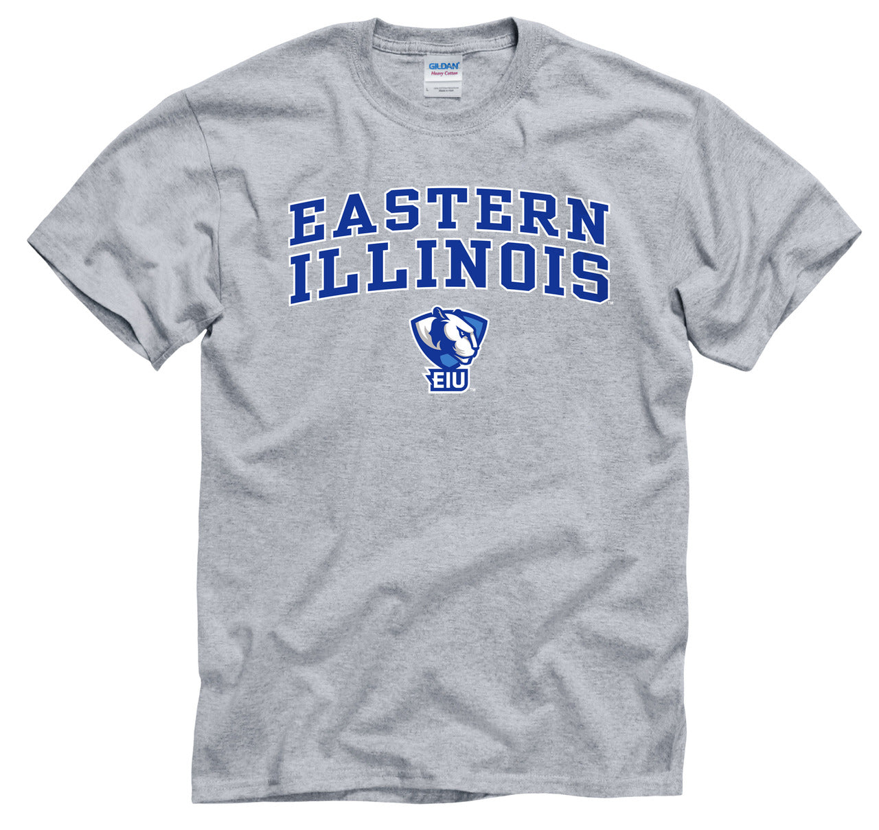 Eastern Illinois Panthers  Arch and Logo T-Shirt - Gray