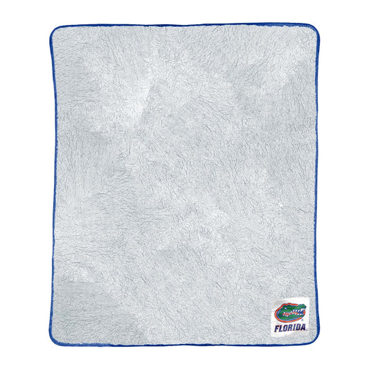 Florida Gators NCAA Silk Sherpa College Throw Blanket - Blue