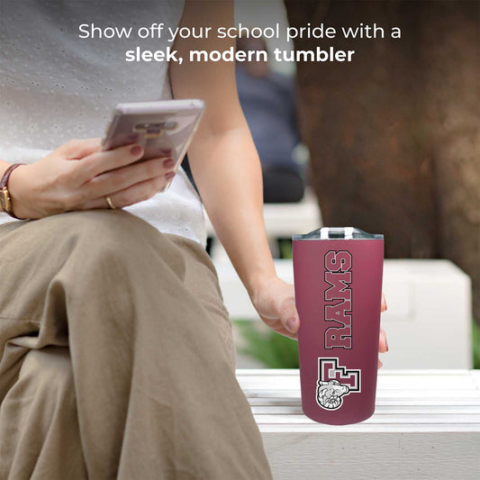 Fordham Rams NCAA Stainless Steel Tumbler perfect for Gameday - Maroon