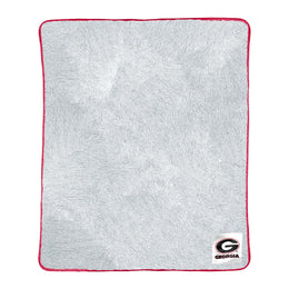Georgia Bulldogs NCAA Silk Sherpa College Throw Blanket - Red
