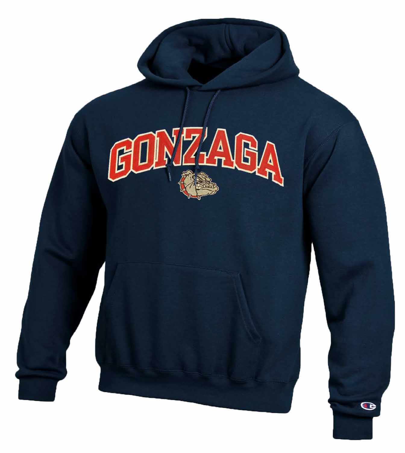 Gonzaga Bulldogs Champion Adult Tackle Twill Hooded Sweatshirt - Navy