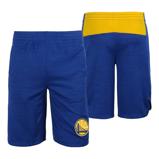 Golden State Warriors  Youth Performance Free Throw Shorts - Royal