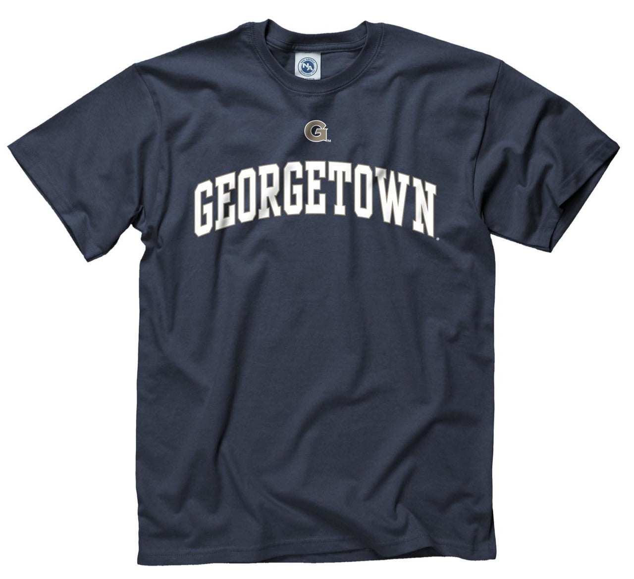 Georgetown Hoyas  Icon and Arch Short Sleeve T-shirt - Navy