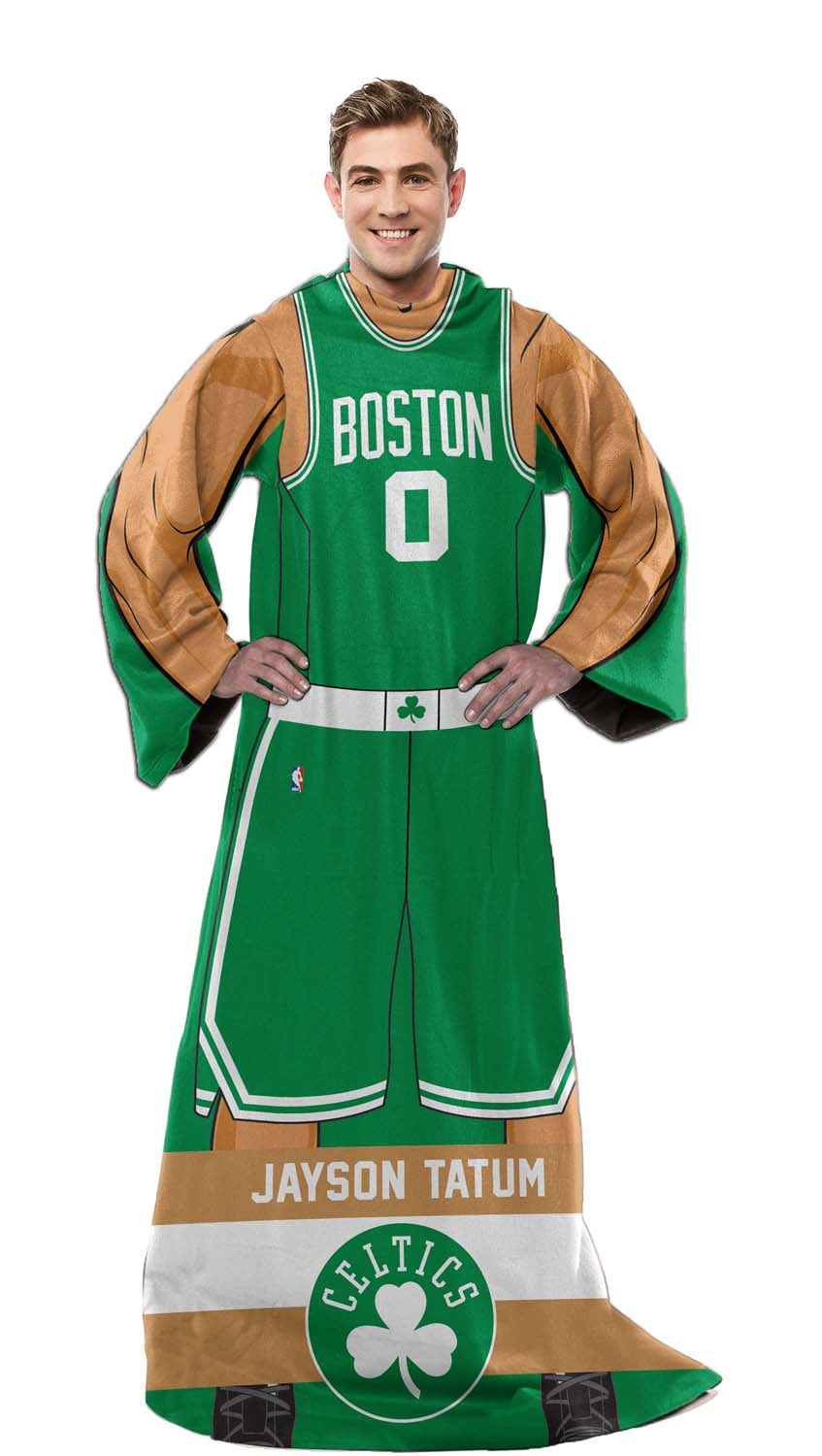 Boston Celtics Officially Licensed Wearable Blankets with Sleeves - Green