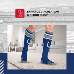Indianapolis Colts NFL Adult Compression Socks - Blue