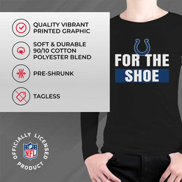 Indianapolis Colts NFL Youth Team Slogan Long Sleeve Shirt  - Black