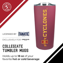Iowa State Cyclones NCAA Stainless Steel Tumbler perfect for Gameday - Maroon