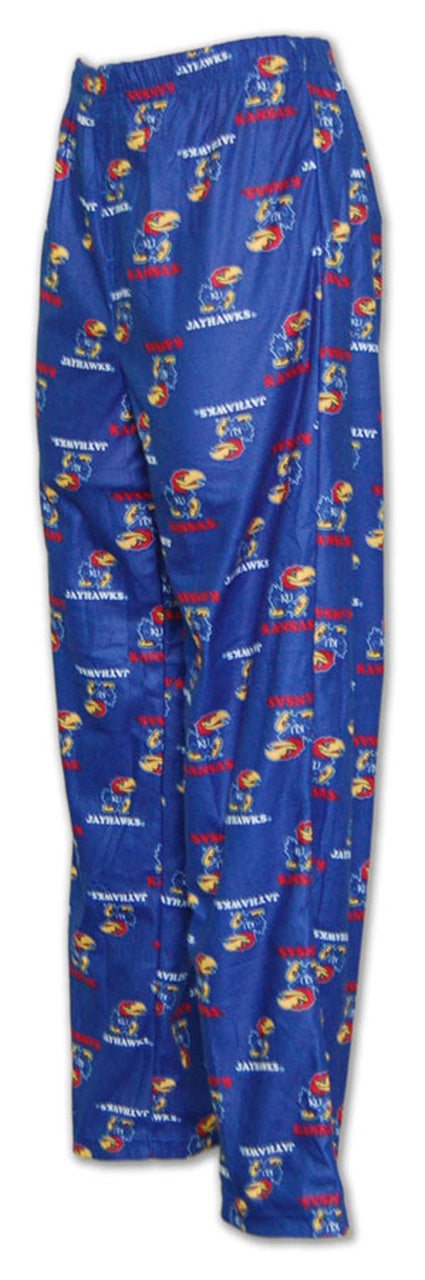 Kansas Jayhawks  Youth School Logo Pajama Pants - Royal