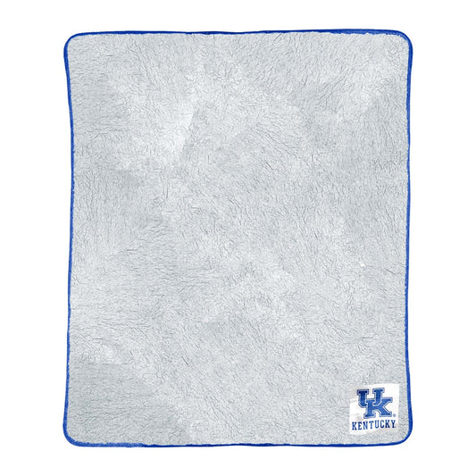 Kentucky Wildcats NCAA Silk Sherpa College Throw Blanket - Blue