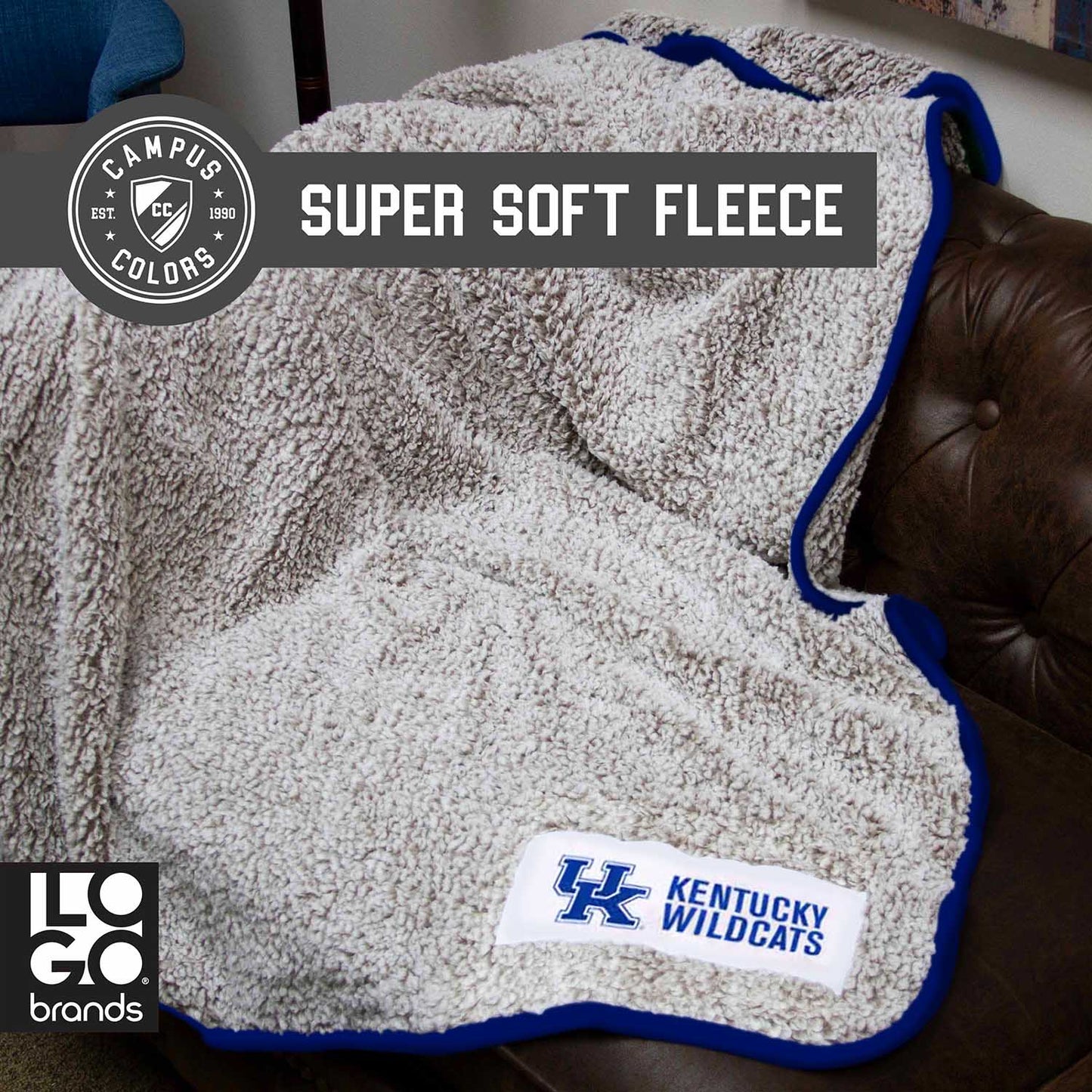Kentucky Wildcats Frosty Fleece 60 X 50 Blanket - Blue