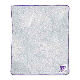 Kansas State Wildcats NCAA Silk Sherpa College Throw Blanket - Purple