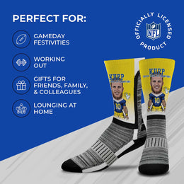 Los Angeles Rams NFL Youth Championship V Curve Crew Player Socks - Yellow