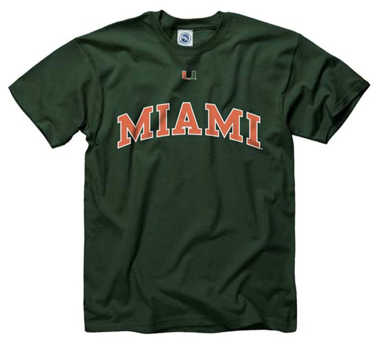 Miami Hurricanes  Icon and Arch Short Sleeve T-shirt - Green