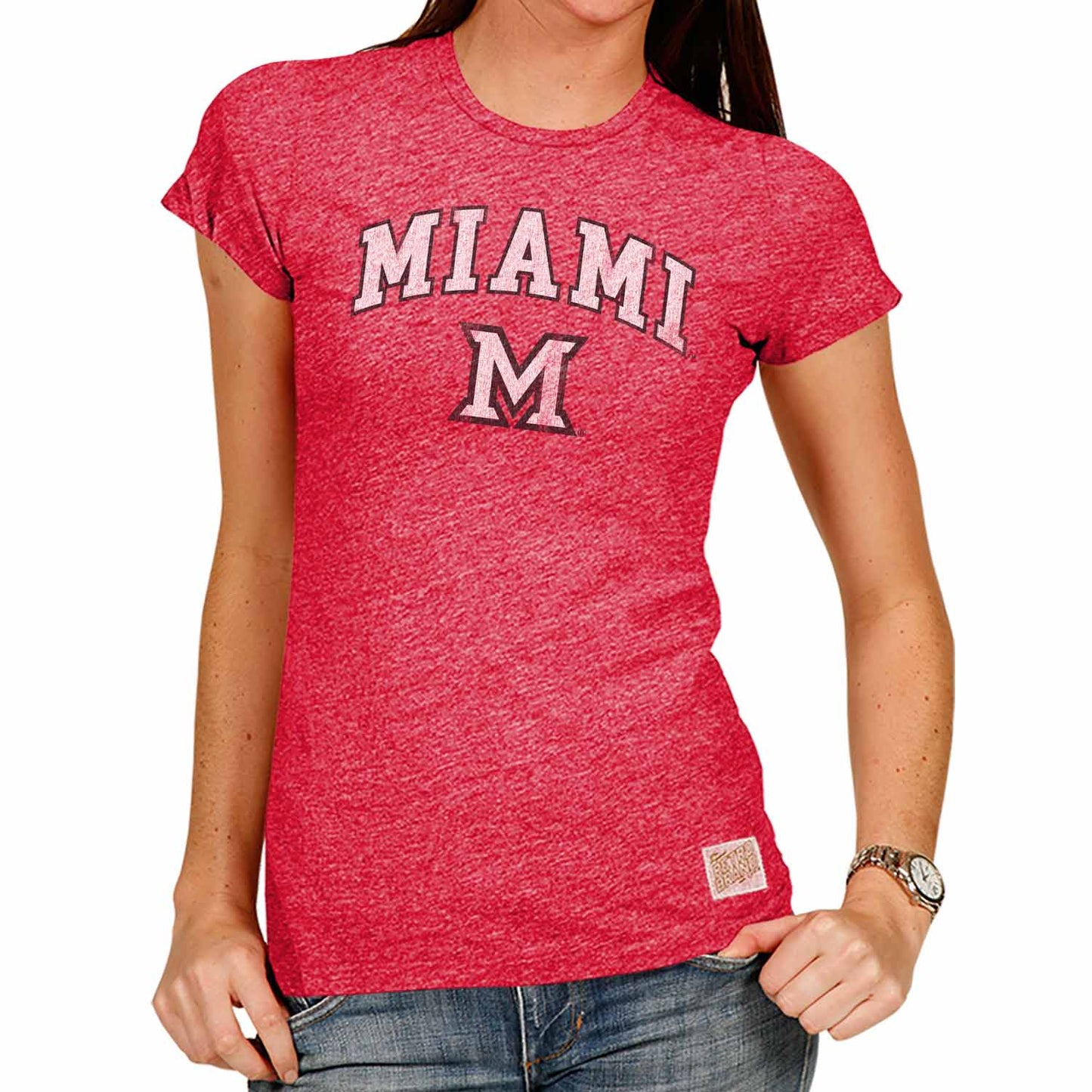 Miami Redhawks University Women's T-Shirt  - Red