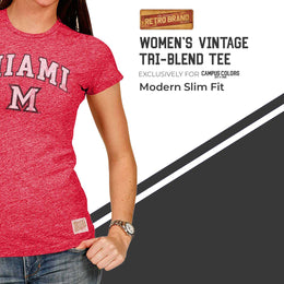 Miami Redhawks University Women's T-Shirt  - Red