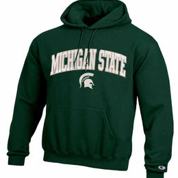 Michigan State Spartans Champion Adult Tackle Twill Hooded Sweatshirt - Green