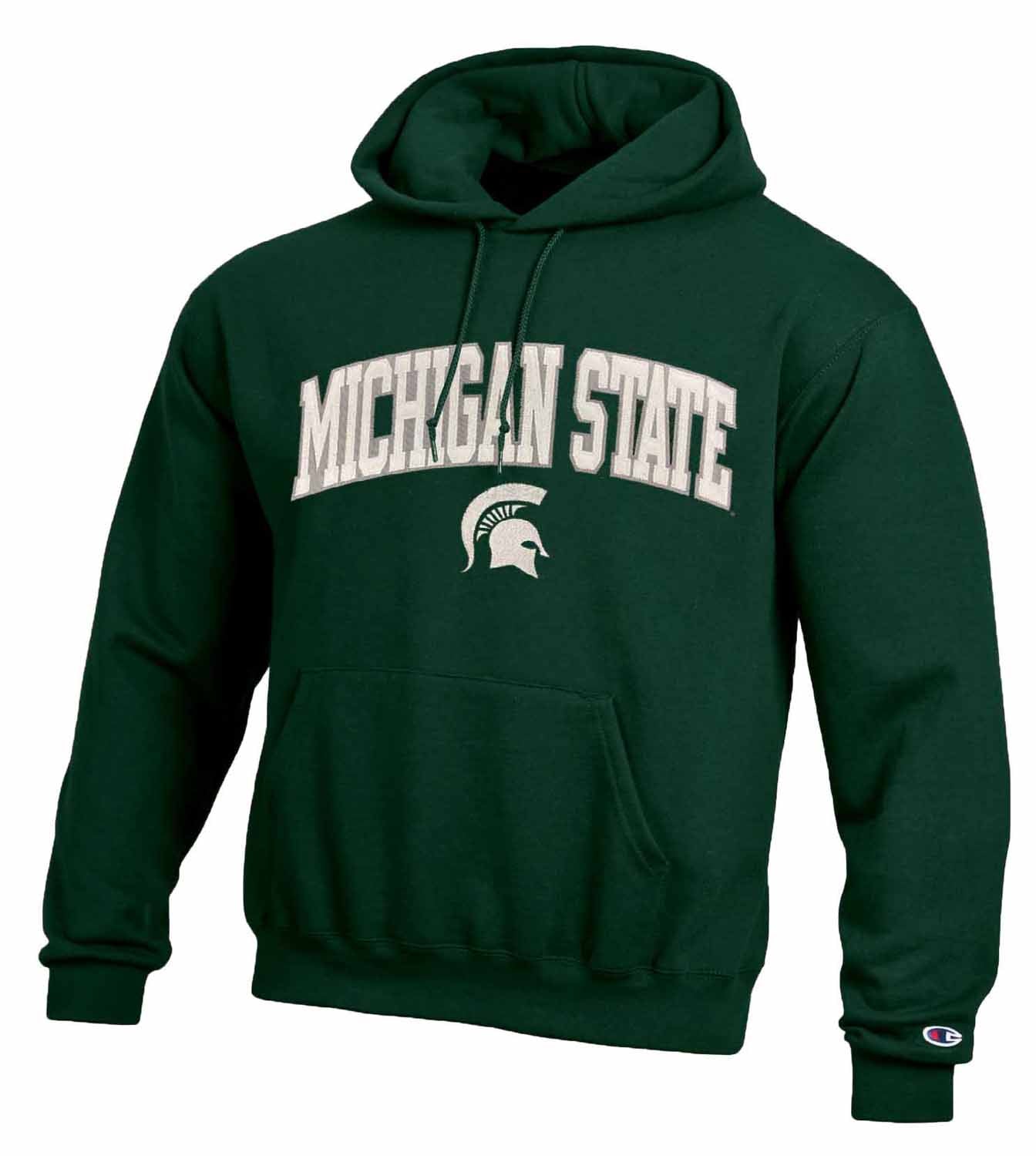 Michigan State Spartans Champion Adult Tackle Twill Hooded Sweatshirt - Green