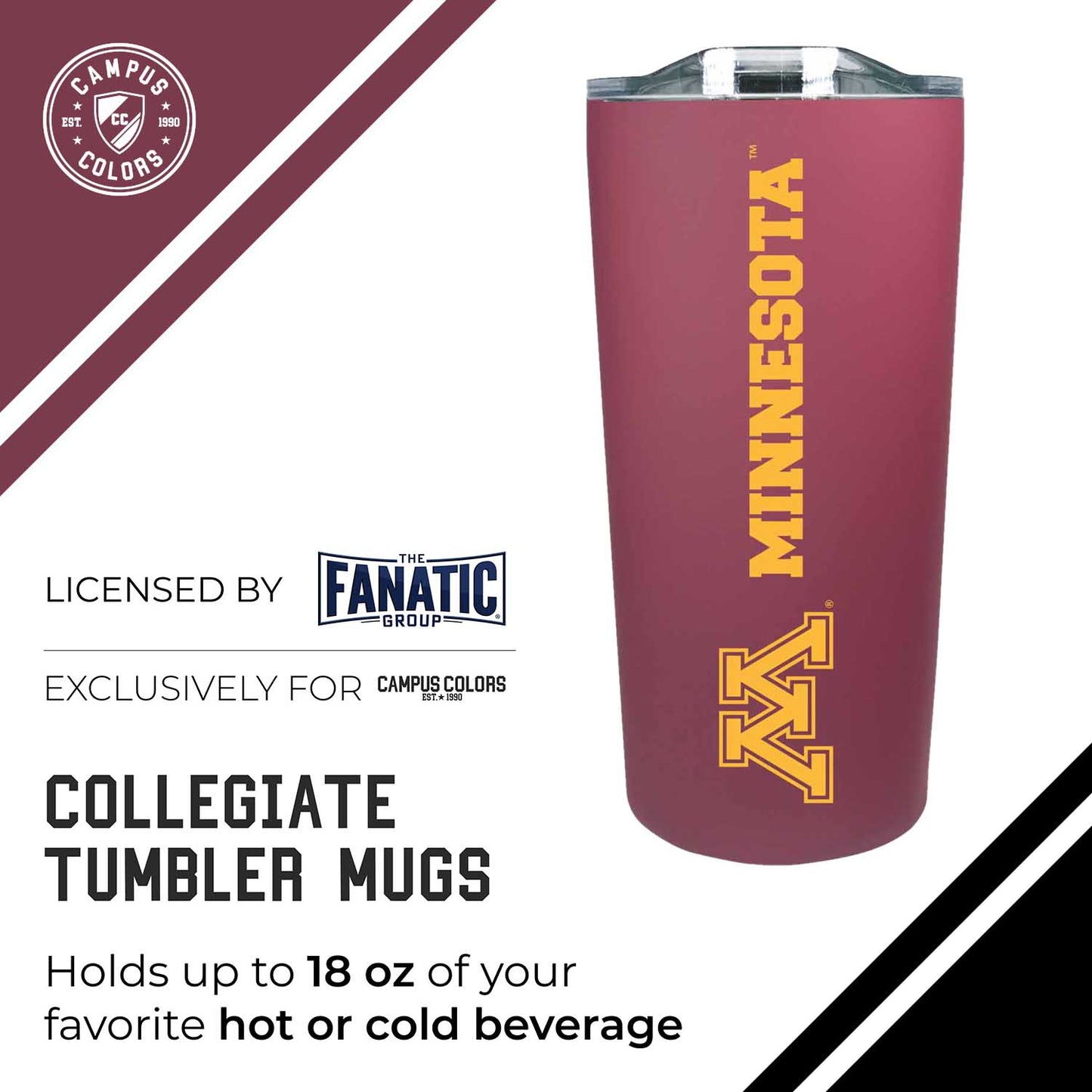 Minnesota Golden Gophers NCAA Stainless Steel Tumbler perfect for Gameday - Maroon