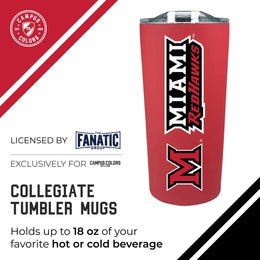 Miami Redhawks NCAA Stainless Steel Tumbler perfect for Gameday - Red