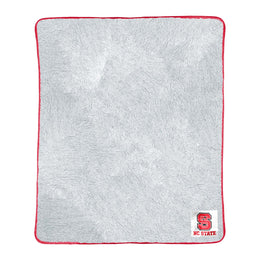 NC State Wolfpack NCAA Silk Sherpa College Throw Blanket - Red