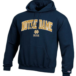 Notre Dame Fighting Irish Champion Adult Tackle Twill Hooded Sweatshirt - Navy