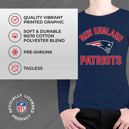 New England Patriots NFL Gameday Youth Football Long Sleeve Shirt - Navy