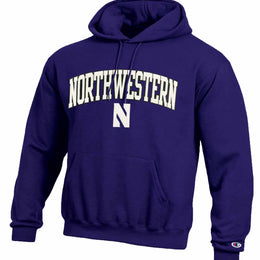 Northwestern Wildcats Champion Adult Tackle Twill Hooded Sweatshirt - Purple