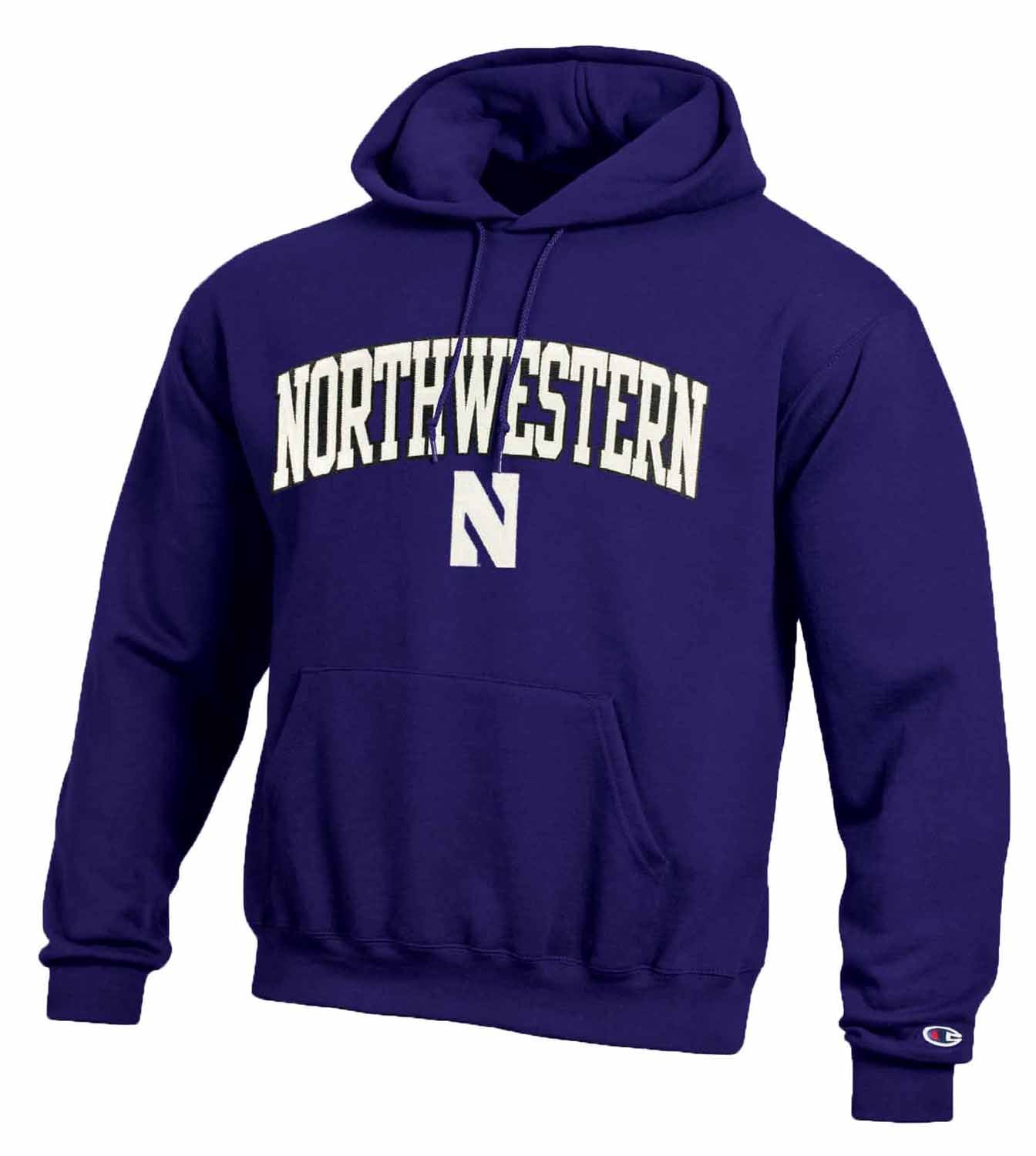 Northwestern Wildcats Champion Adult Tackle Twill Hooded Sweatshirt - Purple