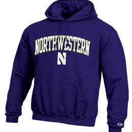 NYU Violets Champion Adult Tackle Twill Hooded Sweatshirt - Purple