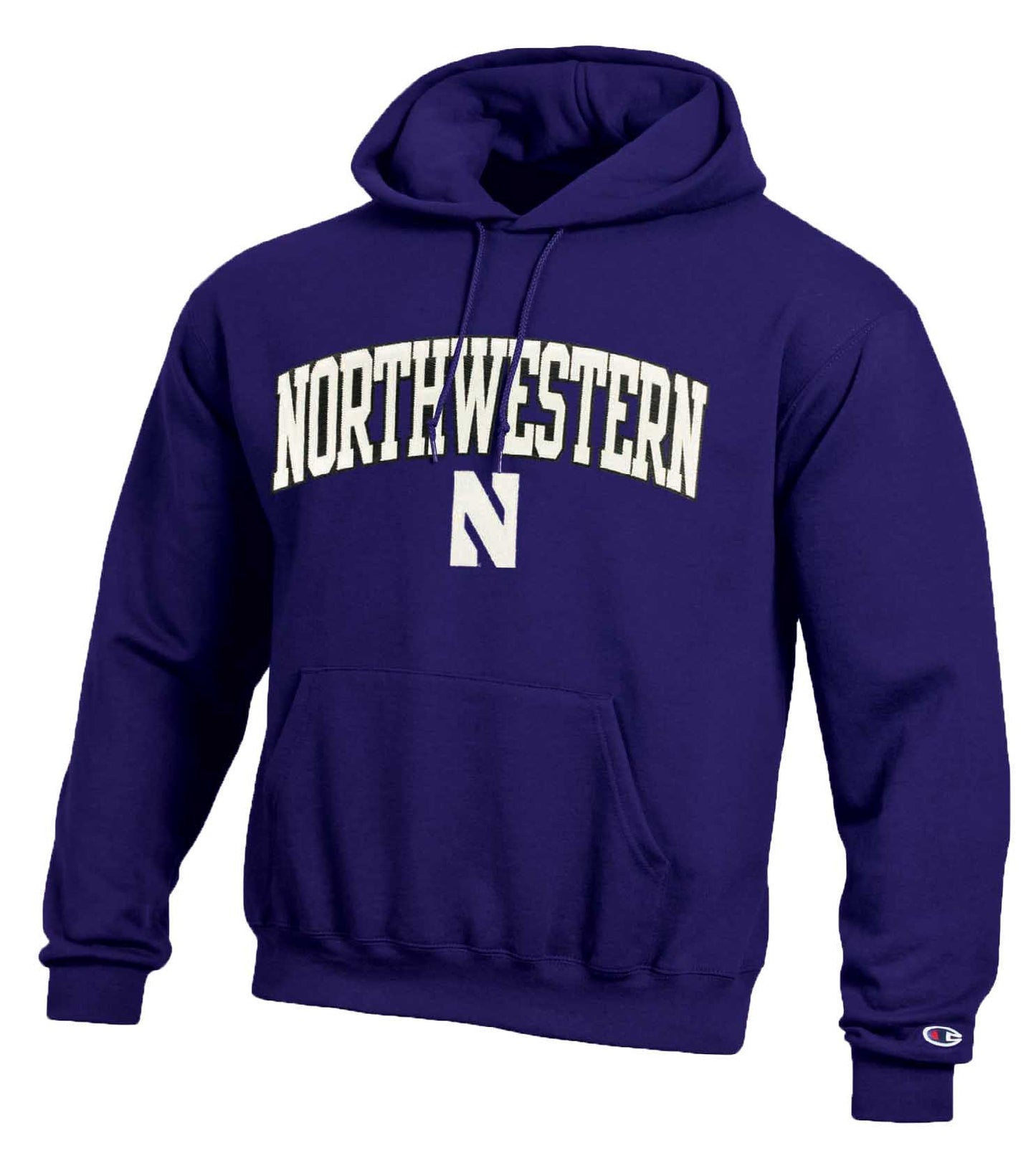 NYU Violets Champion Adult Tackle Twill Hooded Sweatshirt - Purple