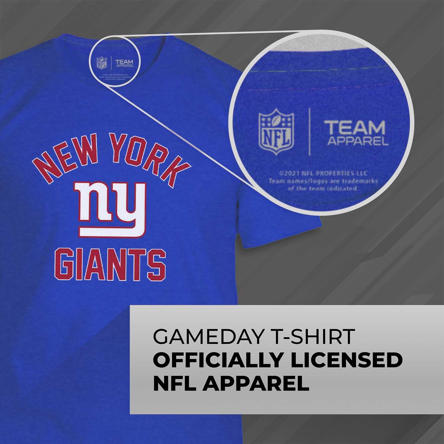 New York Giants NFL Adult Gameday T-Shirt - Royal