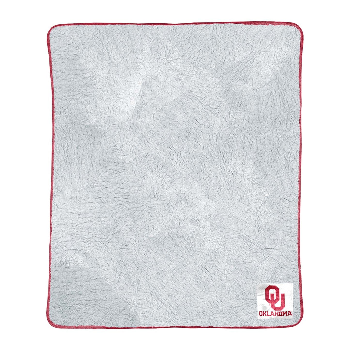 Oklahoma Sooners NCAA Silk Sherpa College Throw Blanket - Red