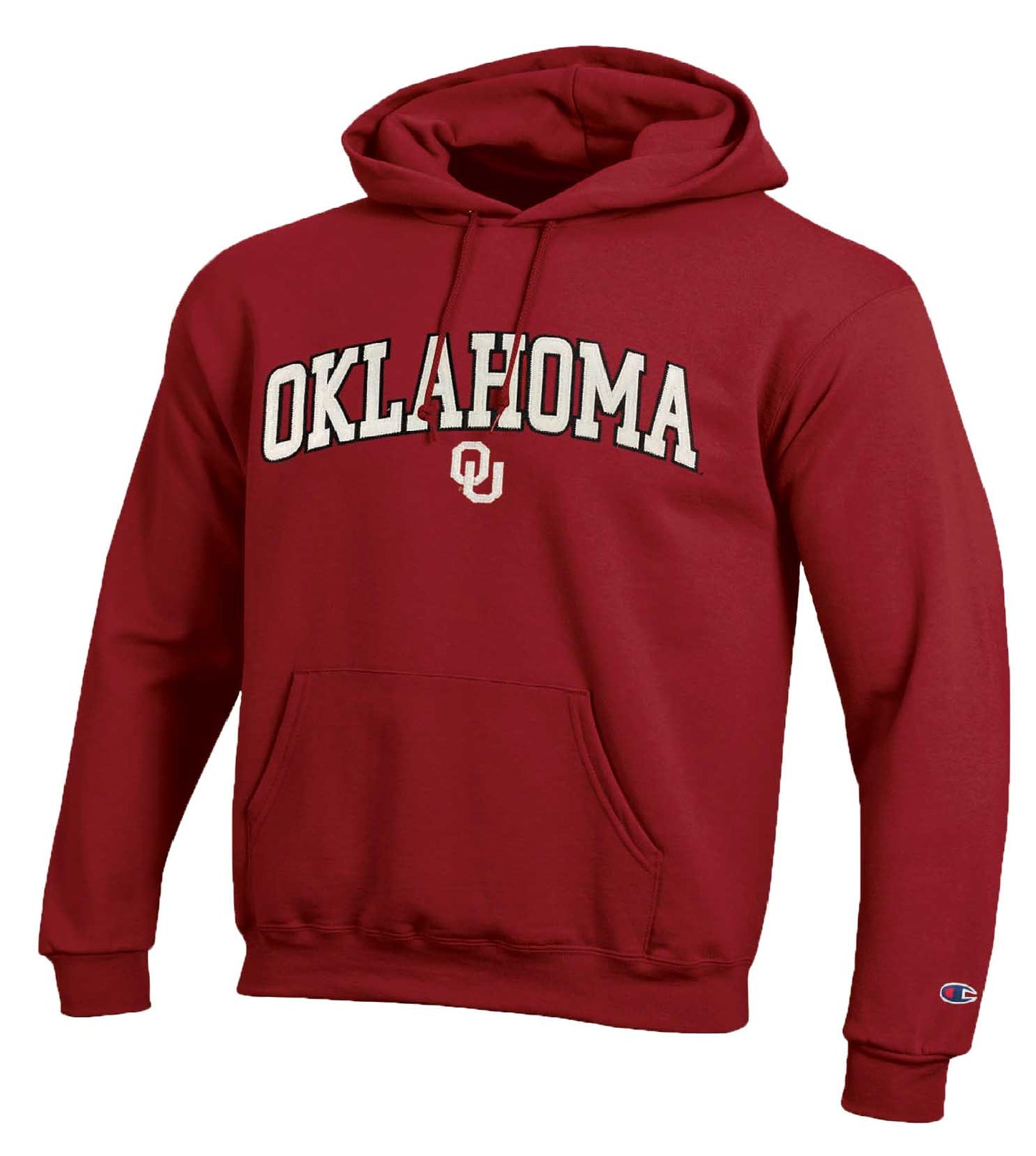 Oklahoma Sooners Champion Adult Tackle Twill Hooded Sweatshirt - Cardinal