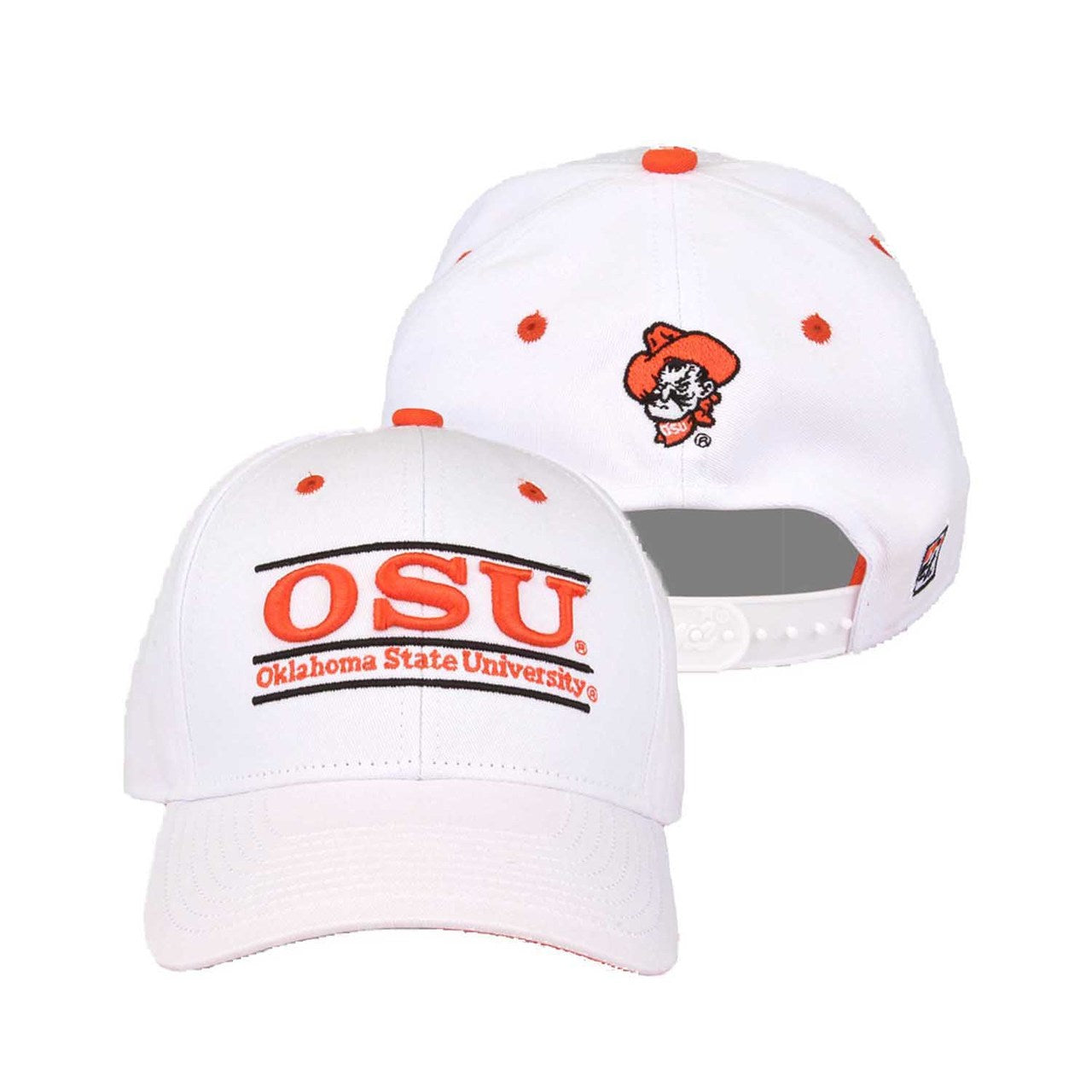 Oklahoma State Cowboys  Adult Game Bar Adjustable Hat - White
