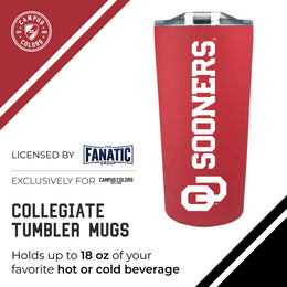 Oklahoma Sooners NCAA Stainless Steel Tumbler perfect for Gameday - Crimson