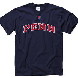 Penn Quakers Pennsylvania Quakers Icon and Arch Short Sleeve T-shirt Navy - Navy