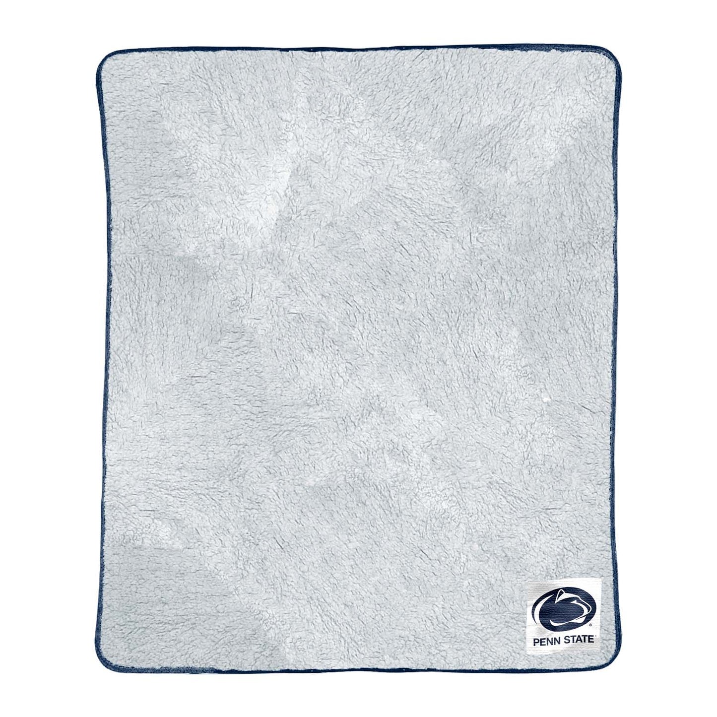Penn State Nittany Lions NCAA Silk Sherpa College Throw Blanket - Navy