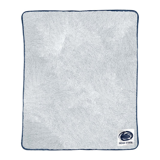 Penn State Nittany Lions NCAA Silk Sherpa College Throw Blanket - Navy