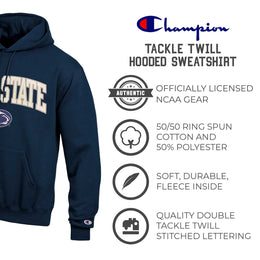 Penn State Nittany Lions Champion Adult Tackle Twill Hooded Sweatshirt - Navy